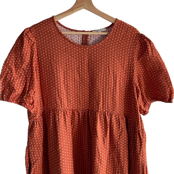 Amber Blue dark orange dot dress - Picture 3 of 5